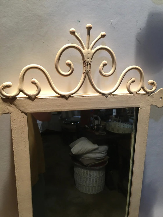 Specchio in ferro battuto "Country corner" 81x42cm (photo 2 of 9)