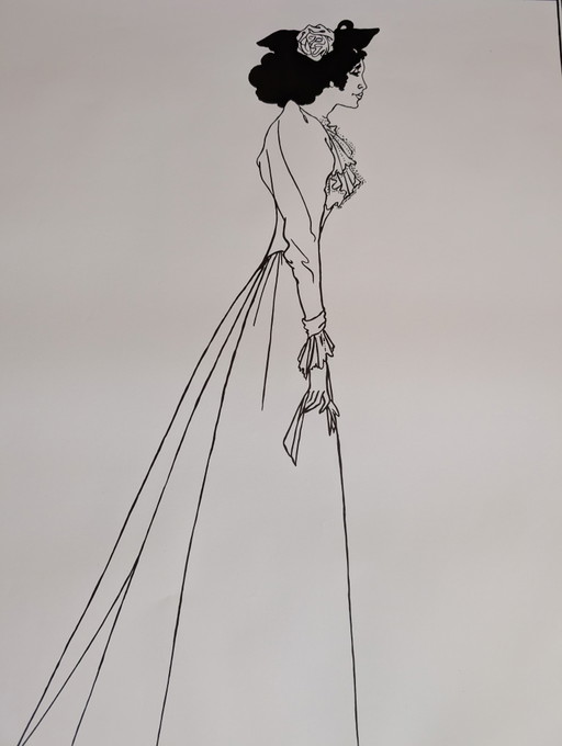 Aubrey Beardsley - Mrs. Patrik Campbell