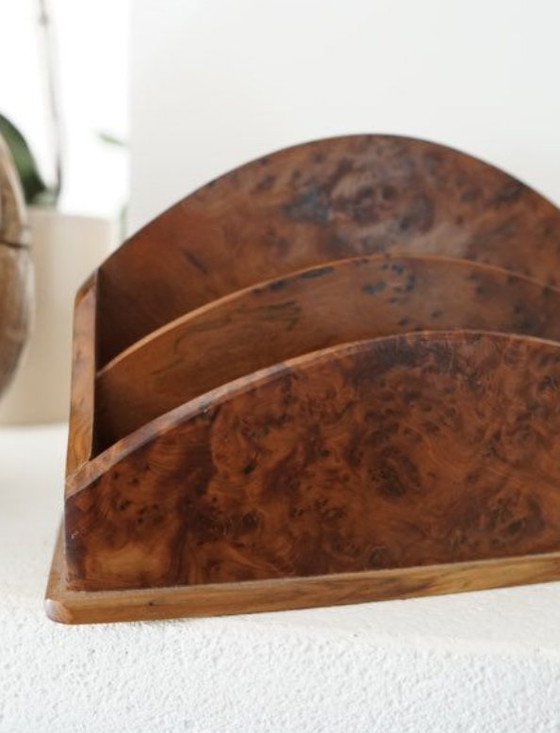 Image 1 of Vintage worteliepen brievenhouder