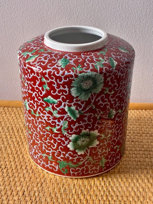 Vintage Jingdezhen China Hard Porcelain Vase