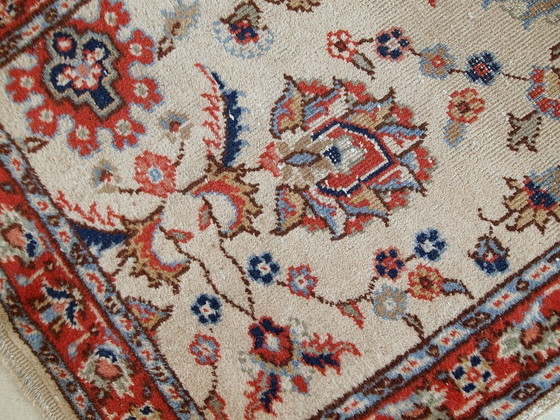 Image 1 of Handmade vintage Pakistani Lahore rug 2.5' x 4.6' (77cm x 141cm) 1950s