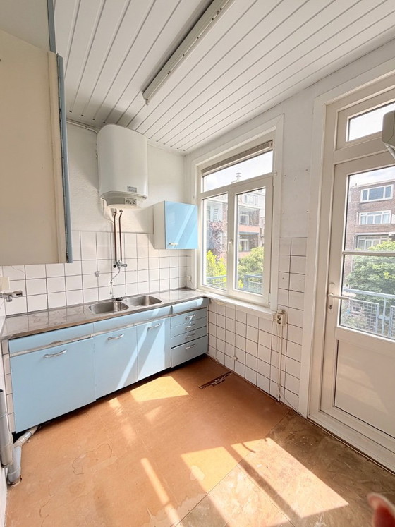 Image 1 of Vintage jaren 50 keuken – pastelblauw/rvs – American 