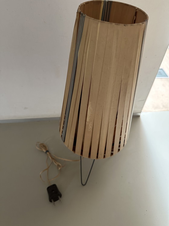 Image 1 of Vintage pilastro table lamp 1950s plastic wire and metal