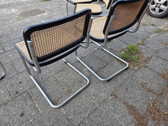 6x Stühle der Marke 'Cesca' – Esszimmerstühle, Metal, Rattan (photo 9 of 11)