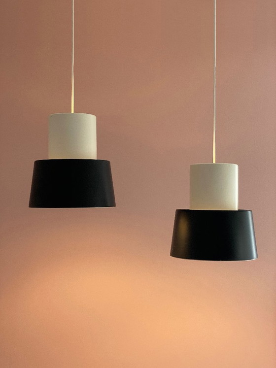 2x Louis Poulsen Lampen Nyboderpendel Vintage Mid Century Design – Hanglampen, Metal (photo 4 of 27)