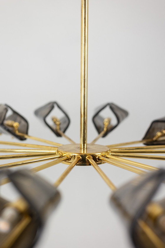 Image 1 of Simone Malachin: Lustre "Étoile" en Verre de Murano, Contemporain