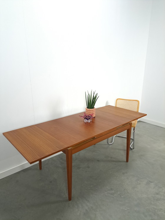 Image 1 of Teak Extendable Dining Table