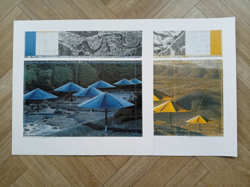 Christo and Jeanne-Claude The Umbrellas YELLOW+BLUE
