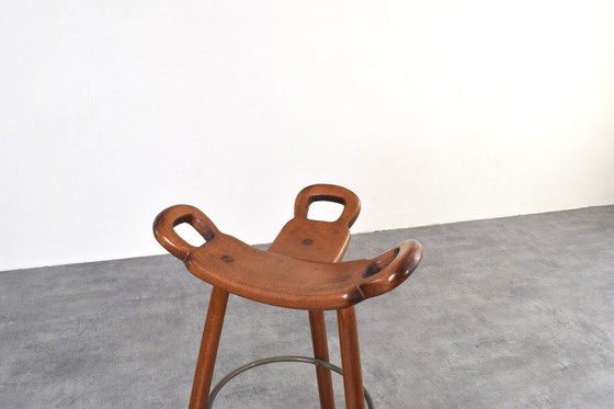 Image 1 of Sgabello da bar brutalista Marbella di Sergio Rodriguez per Conform, anni '70, set di 2.