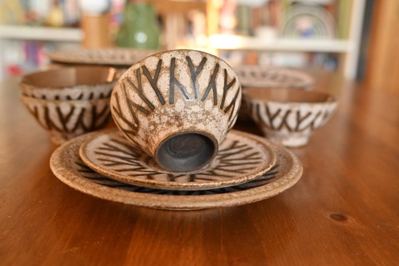 Image 1 of Hans Welling - Serie Aegina - Ceramica vintage della Germania Ovest Ceramano - Fatta a mano