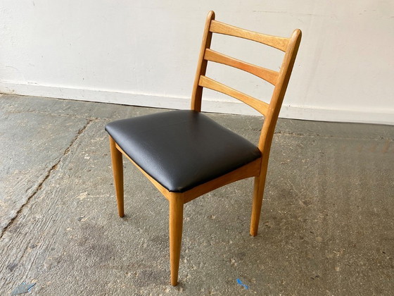 Image 1 of Mesa de comedor extensible de mediados de siglo de 1960 con 4 sillas de comedor de Schreiber Furniture