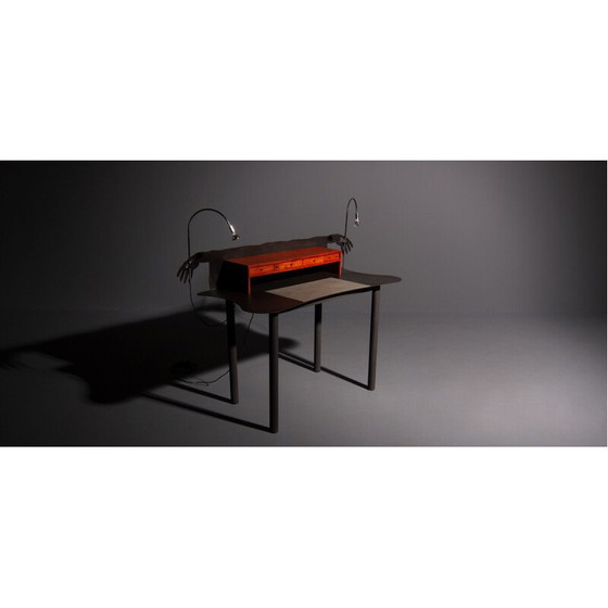 Image 1 of Vintage desk in wood and chromed steel by Entremanos Andrés Nagel, 1988