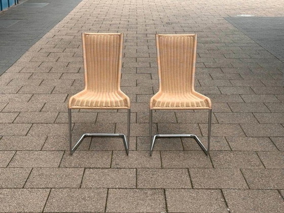 1/6 Tecta B20 Cantilever Chair Wicker Chrome – Dining chairs (photo 4 of 11)