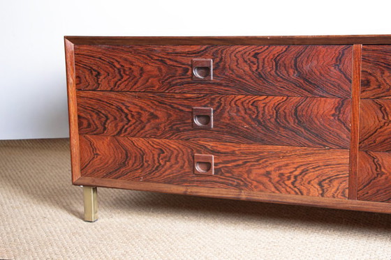 Image 1 of Große dänische Kommode aus Palisander, 6 Schubladen, von Erik Brouer für Brouer's Mobelfabrik