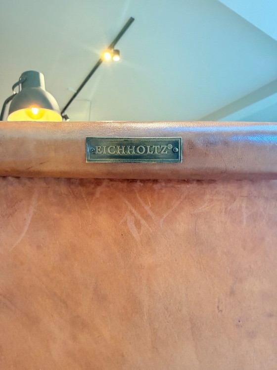 Silla de campaña Eichholtz - Nuevo estado Teca Cuero y Latón – Sillas plegables, Wood, Leather (photo 4 of 5)