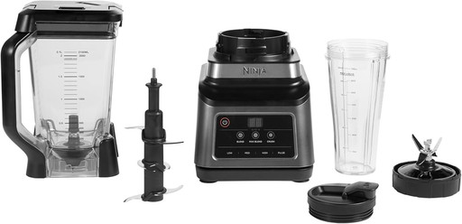 Ninja 2-en-1 Blender avec 3 programmes automatiques, mixeur avec 4 réglages manuels, bol de 2,1 L et tasse de 700 ml, 1200 W, pi