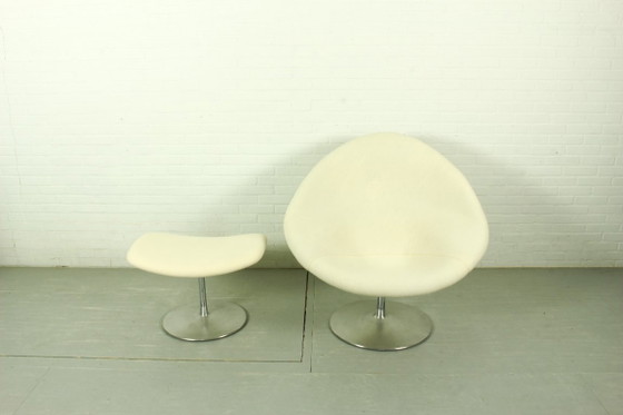 Image 1 of Iconic Pierre Paulin "Globe" Chair & Ottoman for Artifort