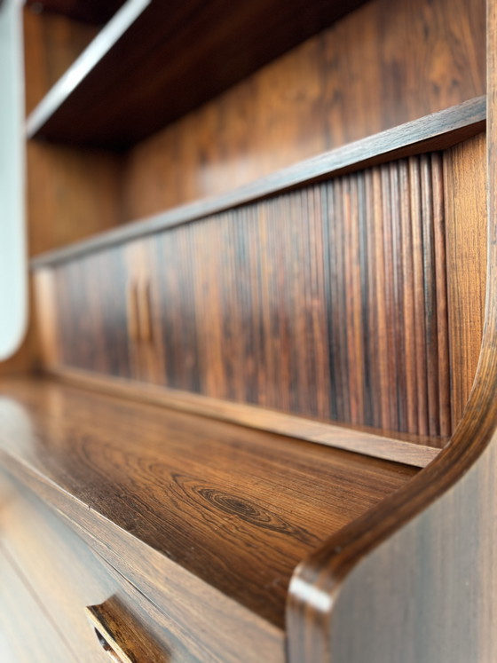 Sekretär-Bücherschrank mit integriertem Schreibtisch, Johannes Sorth, Dänemark, 1966 – Nexø Møbelfabrik (photo 11 of 15)