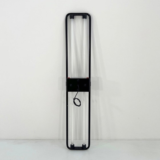 Image 1 of Big Black Neon Wall Lamp by Gian N. Gigante for Zerbetto, 1980s