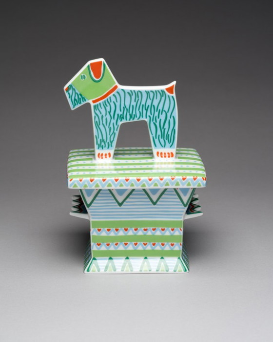 Image 1 of Postmoderne Rosenthal Studio-Line Künstler-Deckelbox Nr. 2 von Laura Fiume, Deutschland