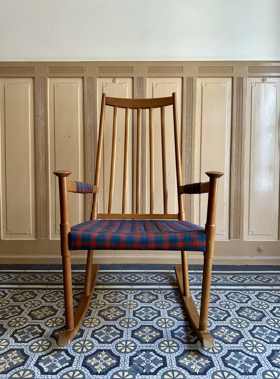 Image 1 of Fauteuil à bascule de Karl-Axel Adolfsson pour Gemla, Suède années 1960