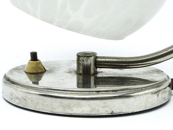 Art Deco Bedside Lamp from Polam, 1950s – Table lamps, Glass, Metal (photo 3 of 8)