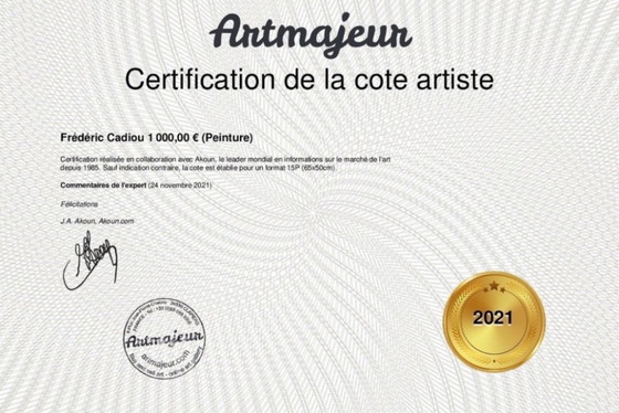 Image 1 of Acrylic on Hahnemühle 325g white paper. Size 40x30cm.