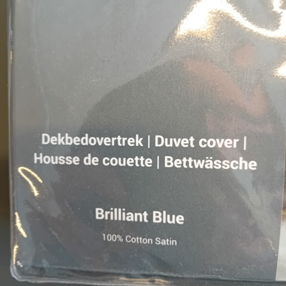 Image 1 of Auping Dekbedovertrek Brilliant Blue Satijn 140 x 220 cm