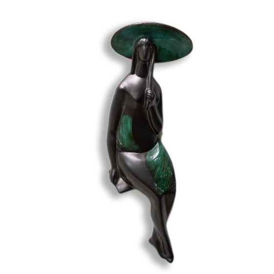 Image 1 of Vintage ceramic hanging sculpture by Jitka Forejtová, Czechoslovakia 1960