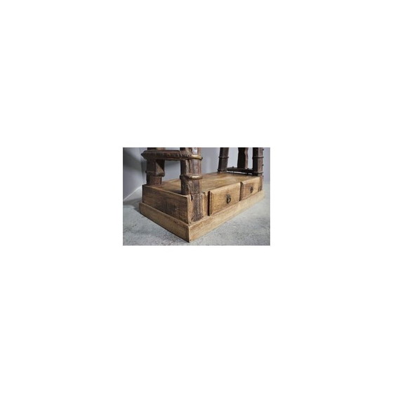 Image 1 of Vintage shelving made of Indian teak wood