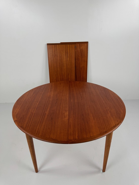 Image 1 of Tavolo da pranzo allungabile in teak di Skovmand & Andersen – Eleganza danese di metà secolo
