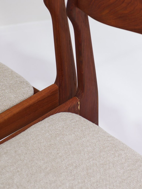 Image 1 of 6 sedie da pranzo in teak danese Burchardt Nielsen