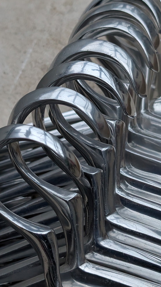 Image 1 of 12 perchas de aluminio estilo Art Nouveau