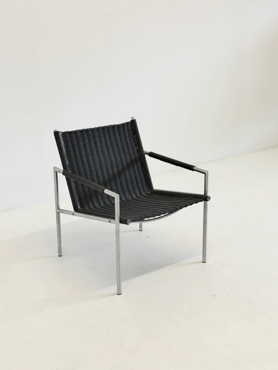 Martin Visser SZ 01 Armchair for Spectrum in Black – Metal, Mid Century Modern (photo 4 of 9)