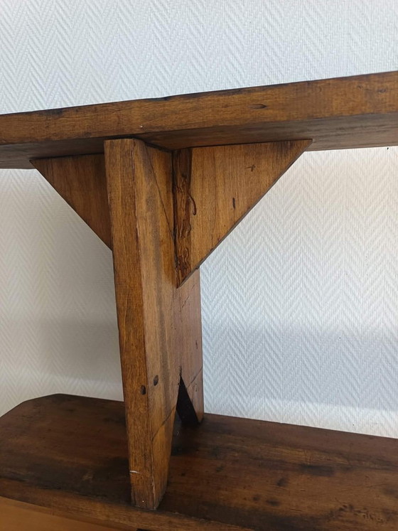 Image 1 of 2 rustikale Holzbänke für den Bauernhof