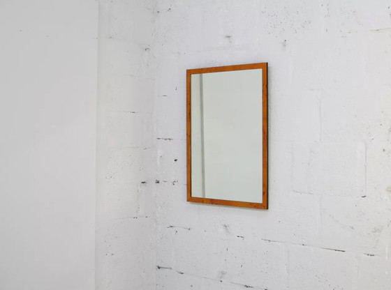 Image 1 of Miroir en "Loupe" de Bois