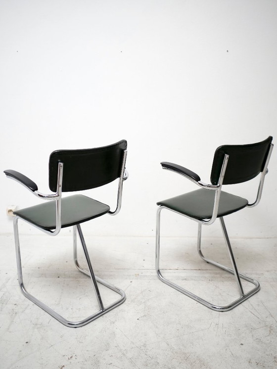 Image 1 of Paar Gispen Bauhaus-designstoelen