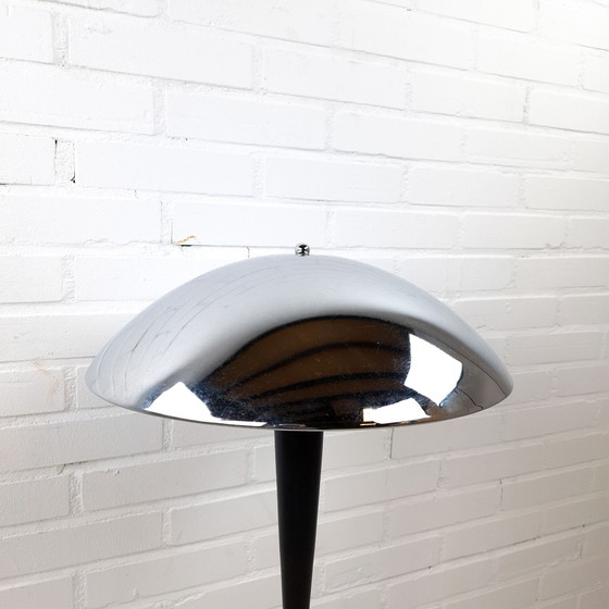 Vintage Floor lamp Mushroom Bauhaus Style, Floor lights, Chrome, Metal, Silver (photo 5 of 11)