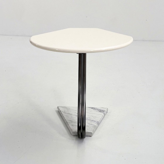 Image 1 of La Palma Side Table with Marble Base, 1980s