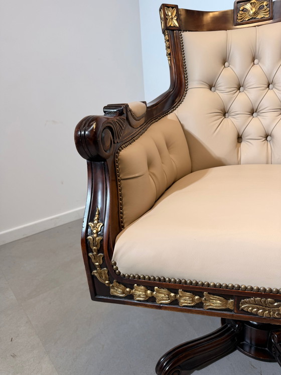 Antique Empire Style Swivel Desk Chair – Office chairs (photo 5 of 7)