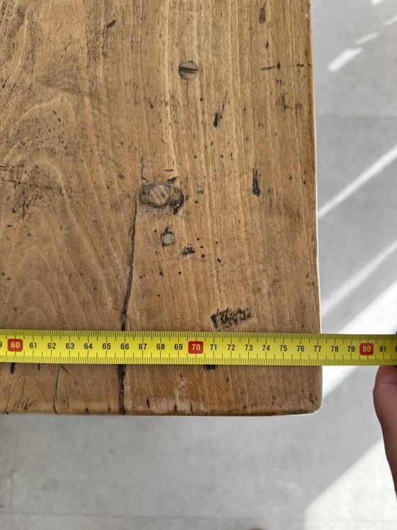 Image 1 of Antique French wooden table - 199 cm