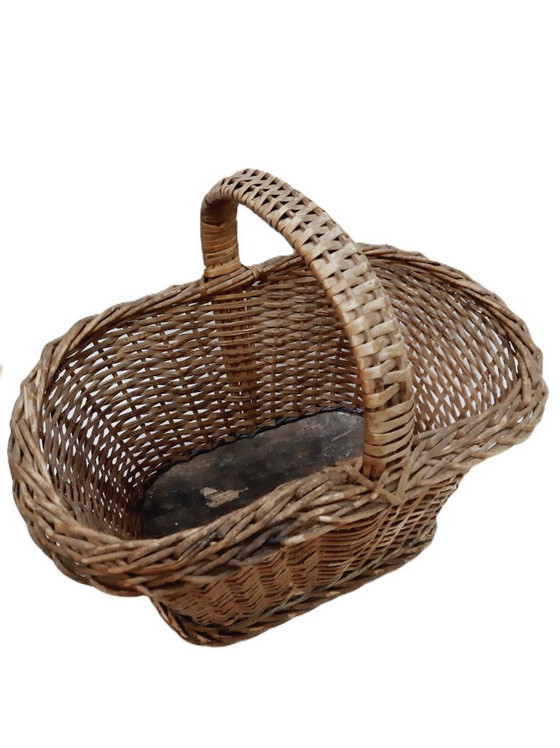 Image 1 of panier de pique-nique vintage en osier