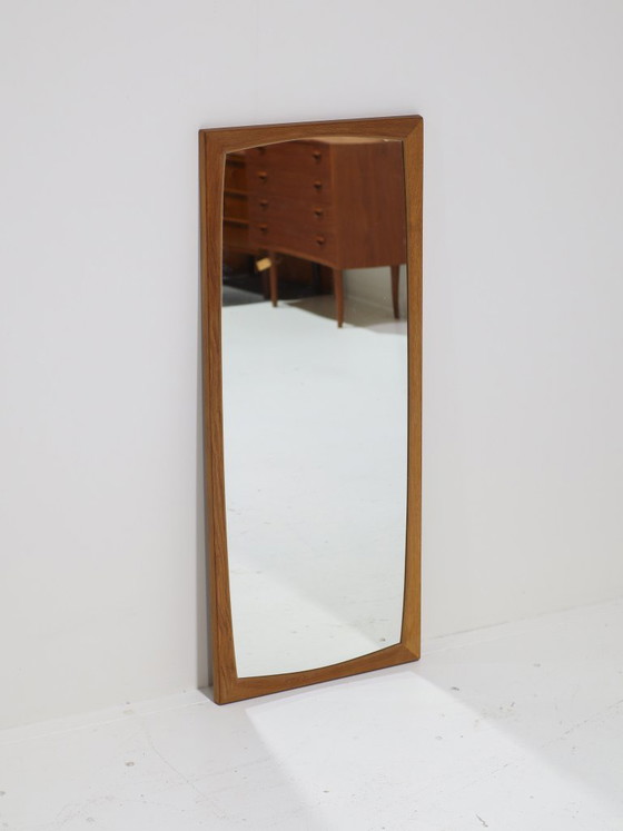 Image 1 of Mirror Aksel Kjersgaard Kai Kristiansen oak Danish vintage
