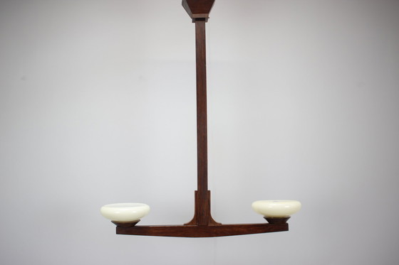 Image 1 of Mid-Century Wooden Chandelier, 1930s