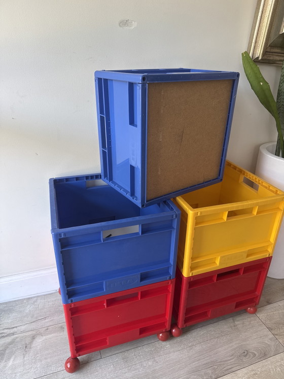 Vintage IKEA MÅRD Opbergboxen – Set Van 5 – Armadi contenitori, Plastic (photo 9 of 14)