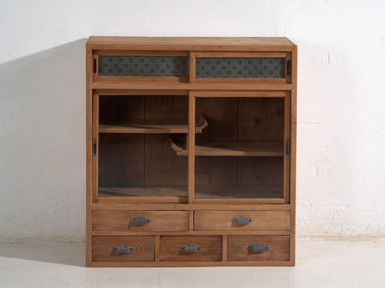 Antique Japanese cedar tea cabinet (Cha Tansu) – Taisho / Showa – circa 1912–1945 #32 – Storage cabinet (photo 40 of 40)