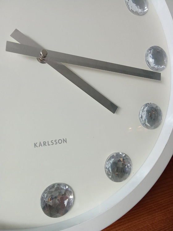 Image 1 of Karlsson designer clock - Crystal time display - good condition