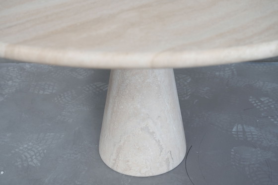 Angelo Mangiarotti M1 Dining Table Travertine Marble 130cm (photo 12 of 15)