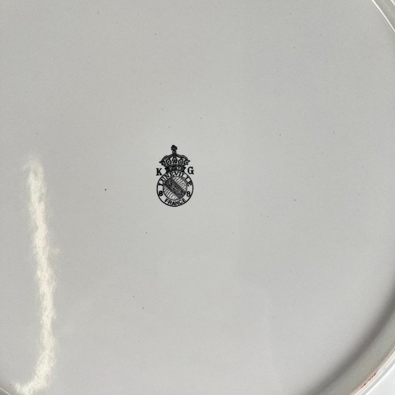 KG Lunéville taartbord, model "Straatlantaarn", tulpmotief – Servies, Ceramic (photo 7 of 7)