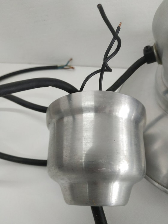 Image 1 of Set of unique and rare 'small' vintage Ucello fisherman's lamps ceiling lamp